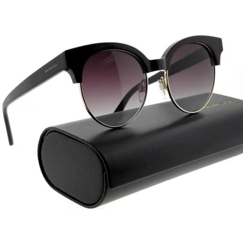 BALENCIAGA Round 51mm Sunglasses BA128 05A